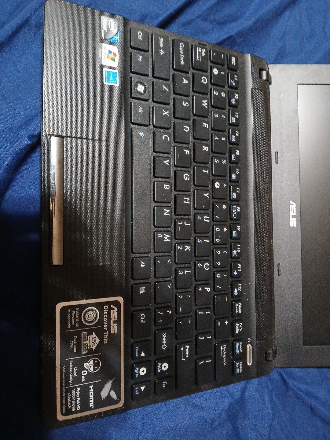 ASUS Eee Pc X101CH 10.1” Netbook Computer Untested For Parts Or Repair