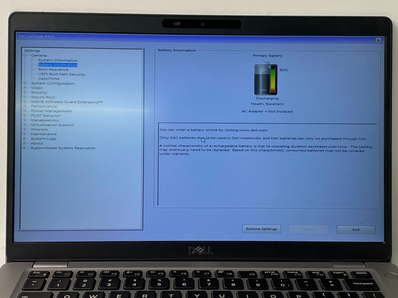 Dell Latitude 5410 i7-10610u No RAM/SSD Damaged Screen, Missing Key – PARTS