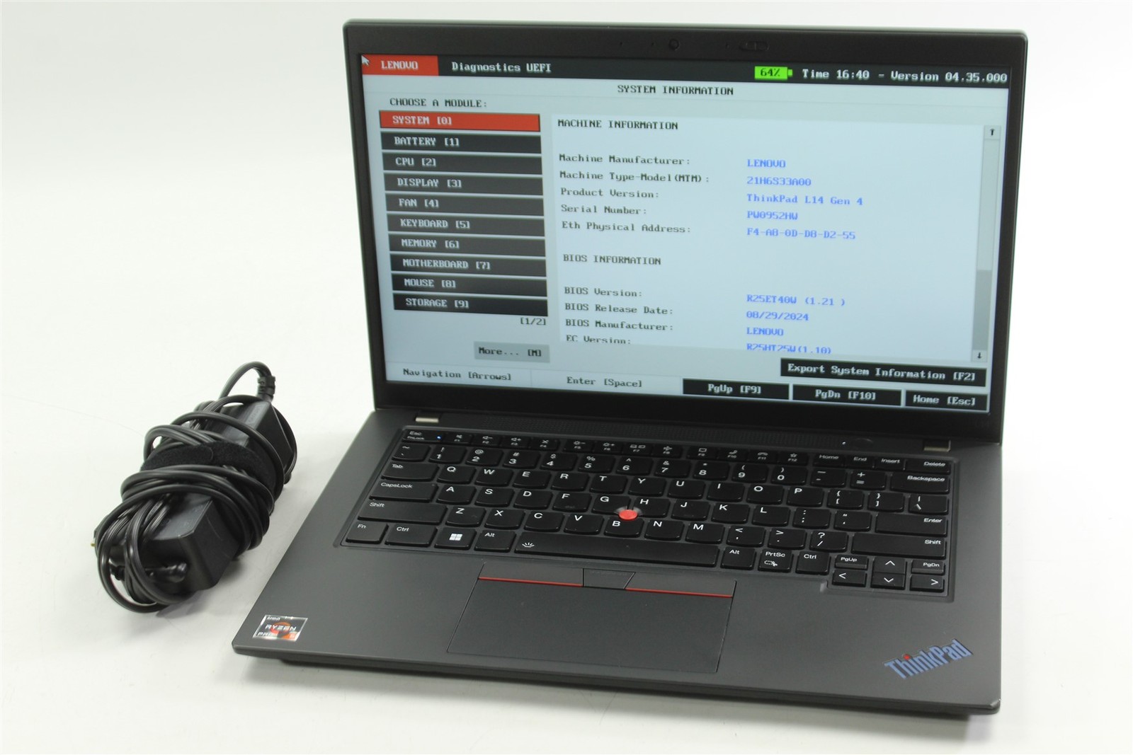 Lenovo ThinkPad L14 Gen 4 14″ Ryzen 5 Pro 7530U 2.0GHz 256GB SSD 16GB RAM W11P