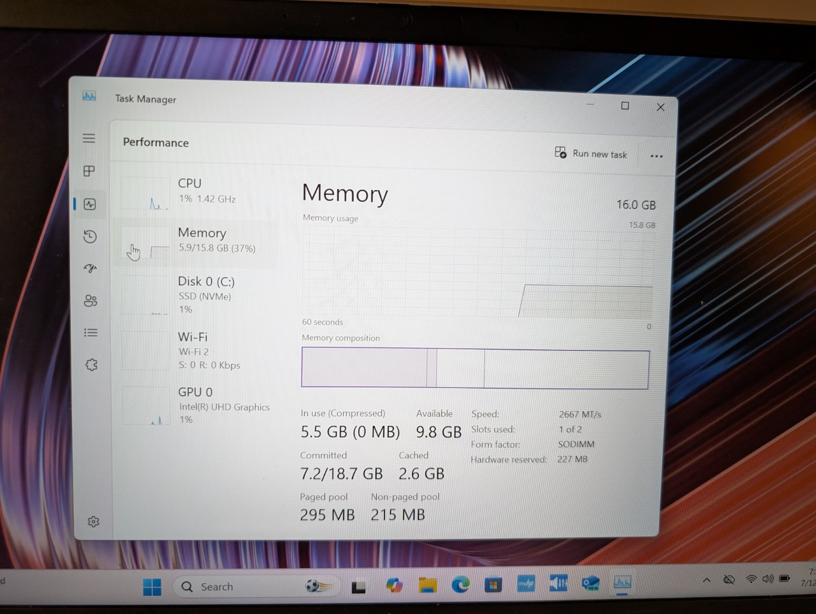 HP Elitebook 840 G7 i7 Intel 16GB 256GB SSD Touchscreen Excellent Condition
