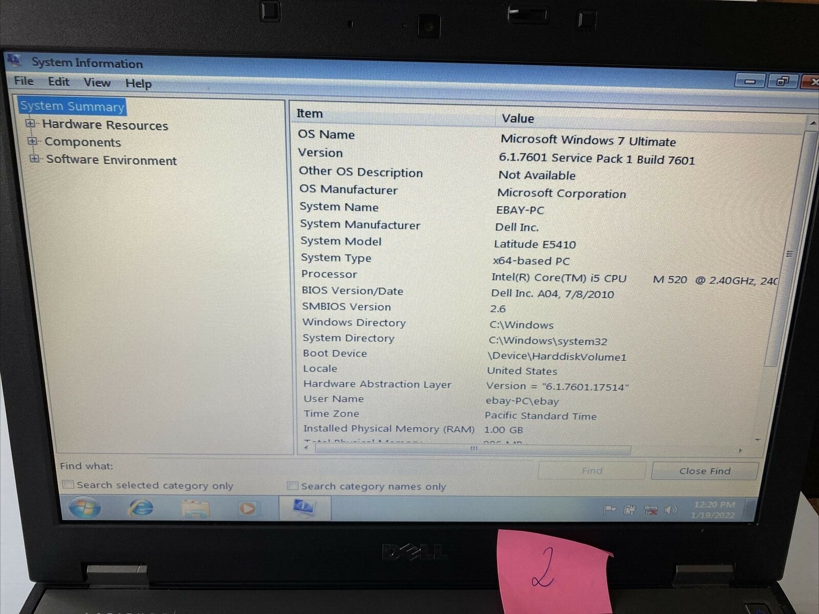Dell Latitude E5410 Laptop working condition!!!