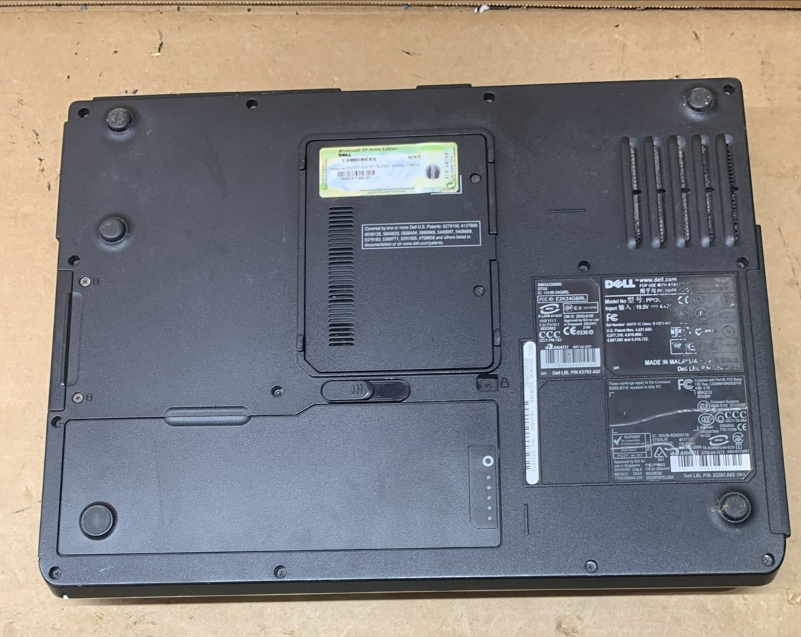 Vintage Dell Inspiron 6000, Intel Pentium M@1.5GHz, 2GB RAM, 40GB HDD, WinXP