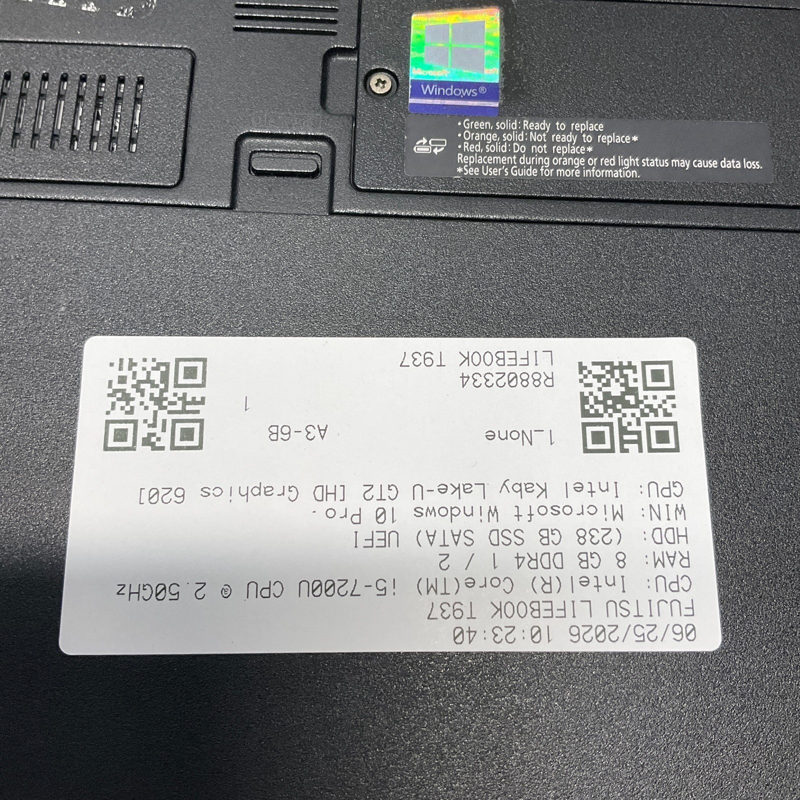 Fujitsu Lifebook T937 i5-7200U 2.5GHz 8GB RAM 256GB SSD Windows 10 Pro Touch