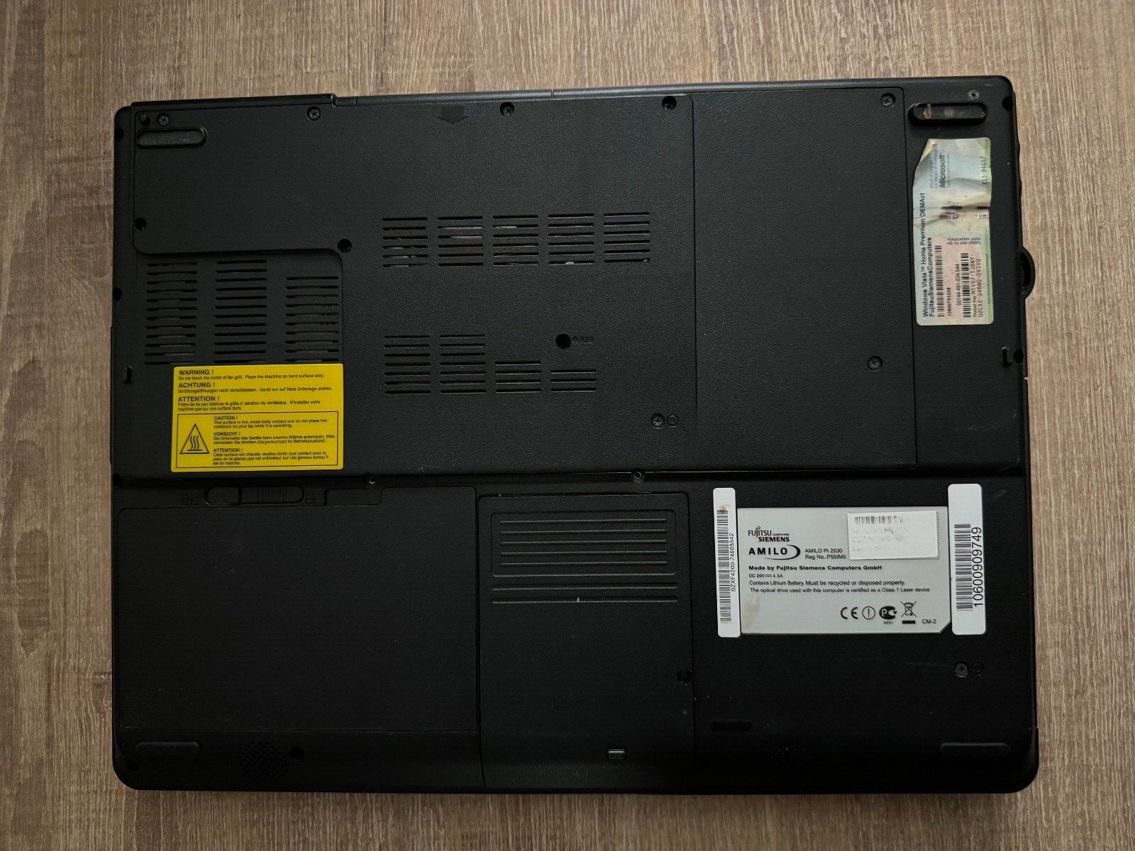 Fujitsu Siemens Amilo pi2530 15.4 Laptop No Picture Faulty For Parts
