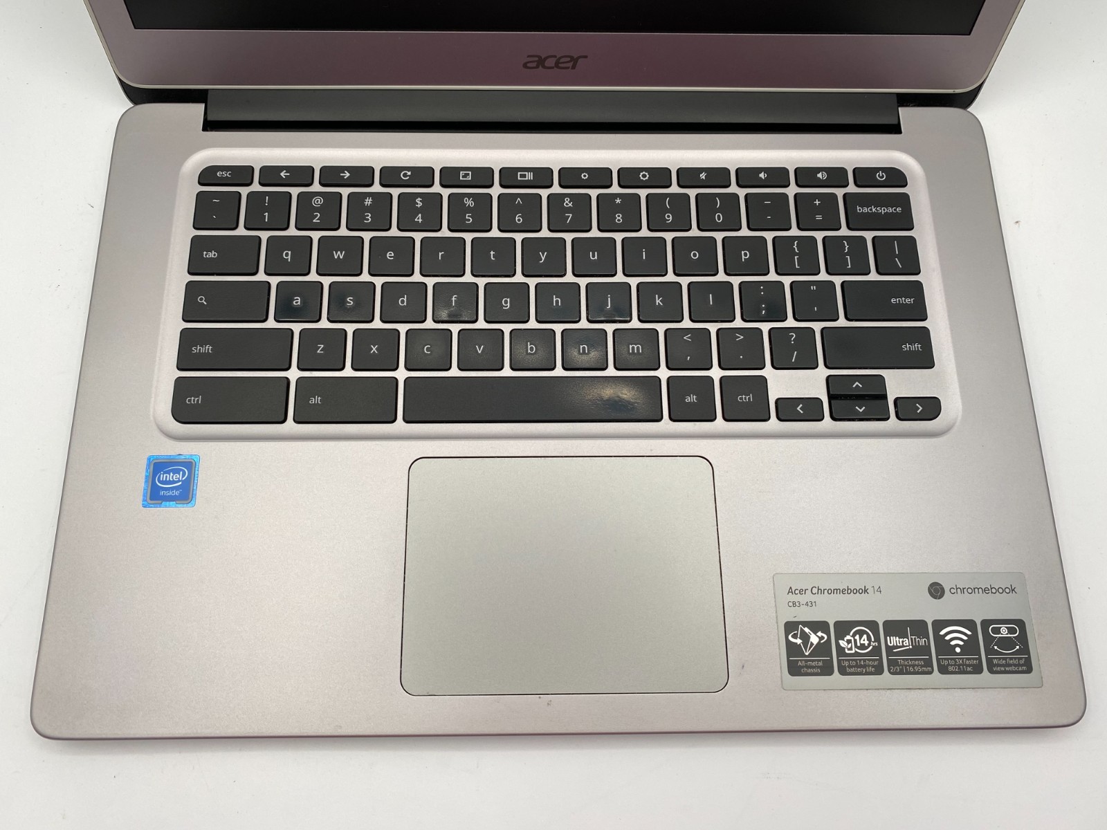 ACER CHROMEBOOK 14 CB3-431-C3WS 14″ HD CELERON N3160 – Fast Ship – USA Seller