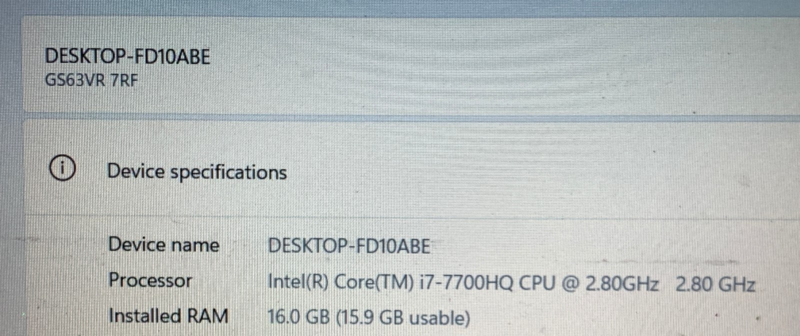 MSI Stealth GS63VR Pro i7-7700HQ 16GB RAM 256GB SSD 1TB SSD GTX 1060