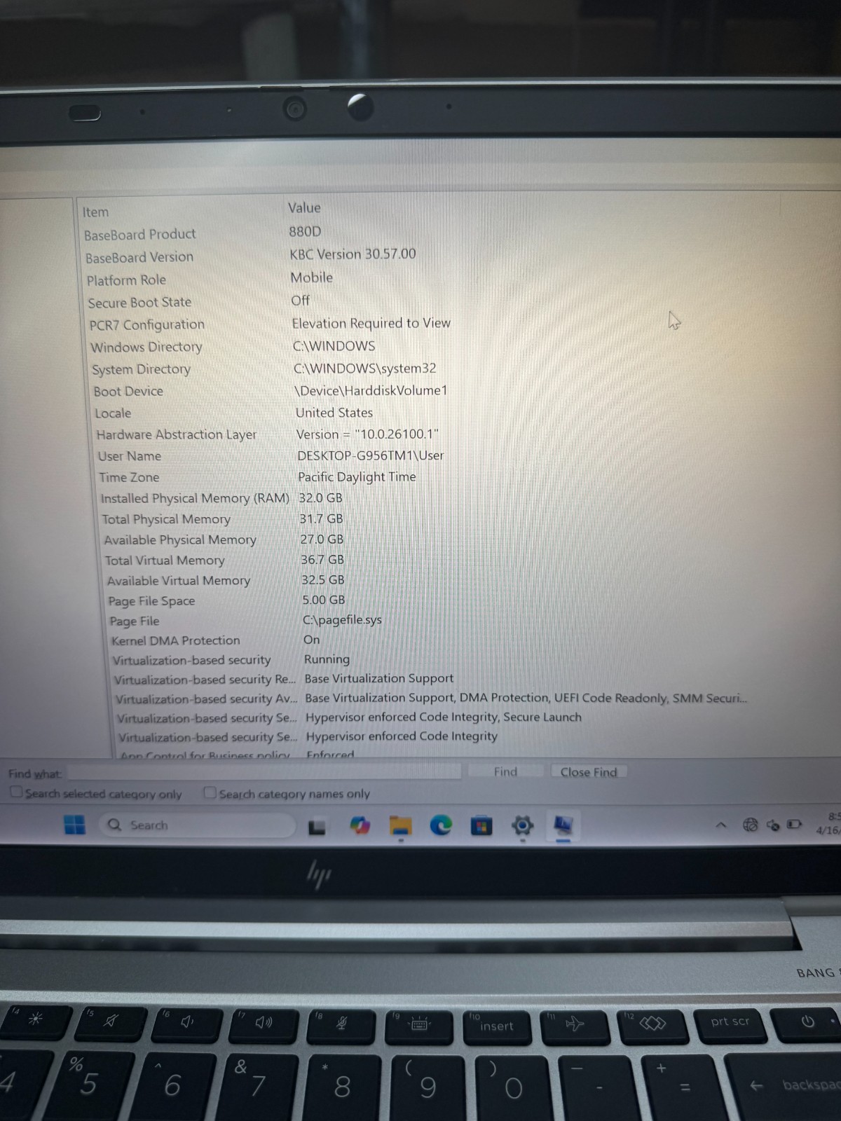 HP EliteBook 840 G8 Core I7-1185G7 500GB SSD 32GB RAM 3.00GHz Laptop *Read #5193