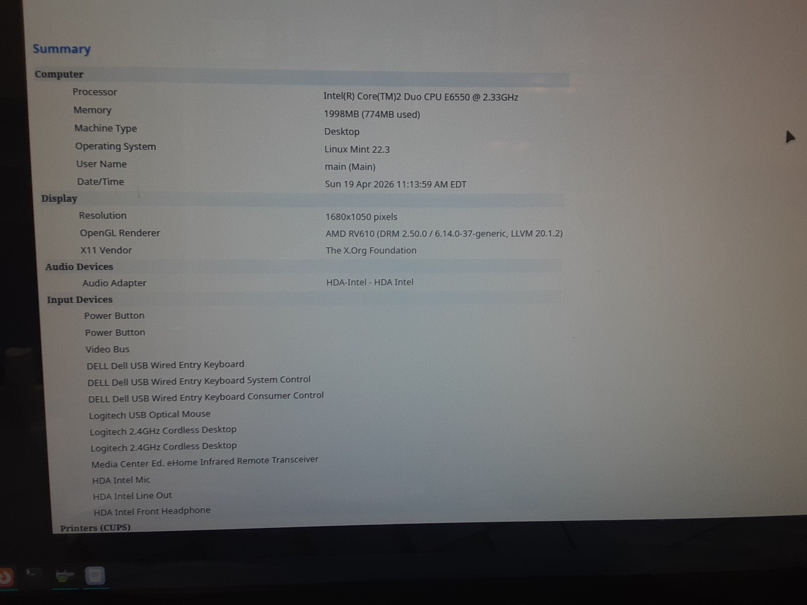 VINTAGE Dell XPS A2010 All-In-One Desktop Computer 2GB RAM, 500GB Hard Drive