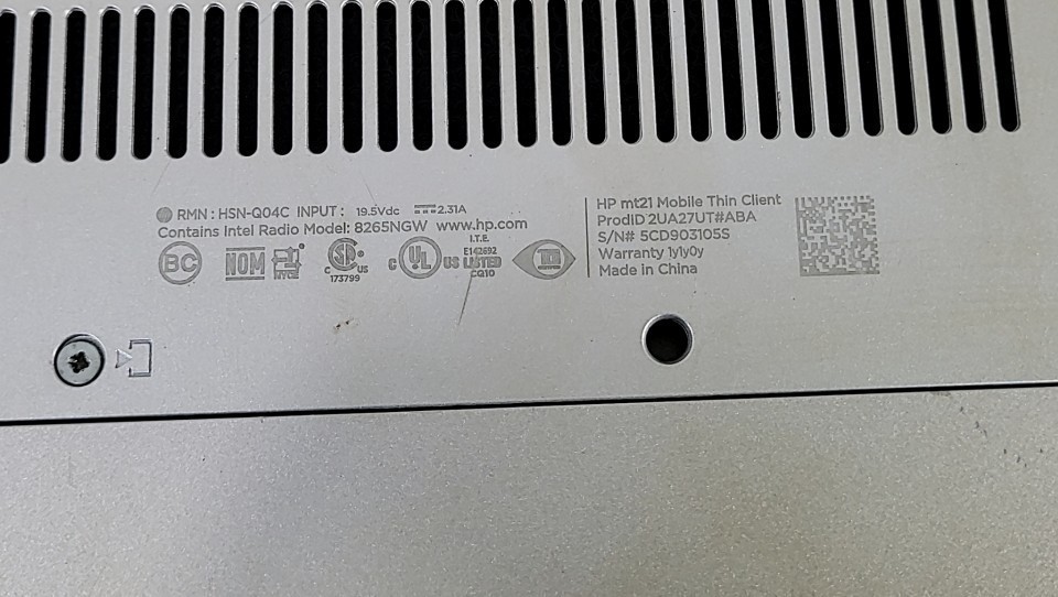 HP mt21 Mobile Thin Client 2UA27UT-ABA Laptop Celeron 3865U 4GB 128GB SEE NOTES