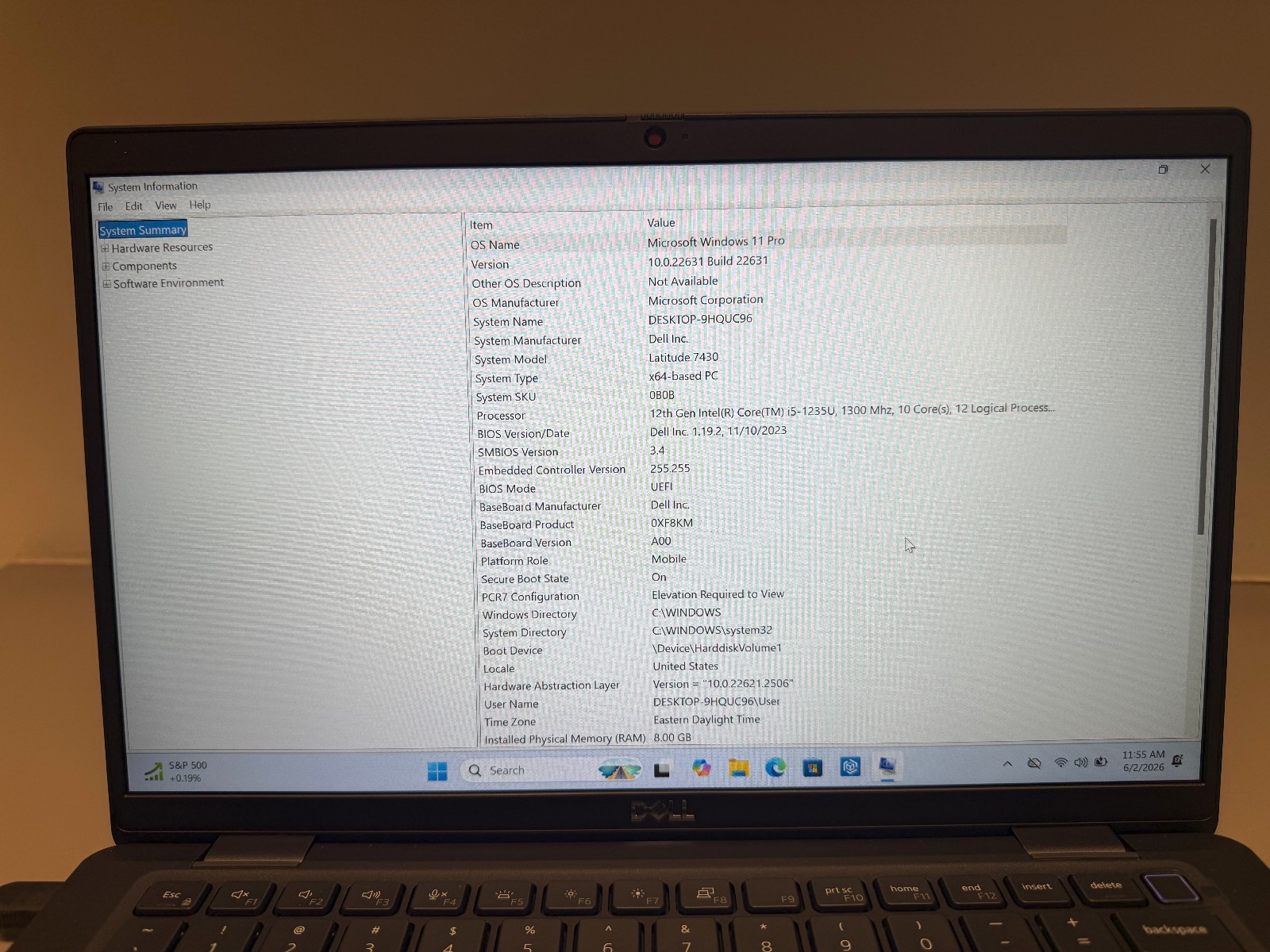 Dell Latitude 7430 / 14′ /12th Gen i5-1235U @ 1.30GHz / 8GB 256SSD / WIN11 Pro