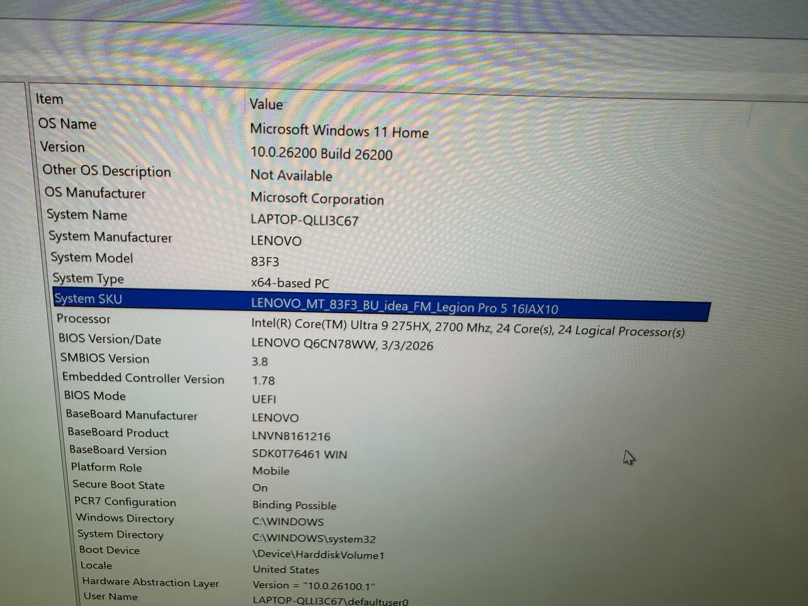 Lenovo Legion Pro 5 16IAX10 16″ Ultra 9 275HX 32GB DDR5 1TB SSD RTX 5070 ✅ MINT✅