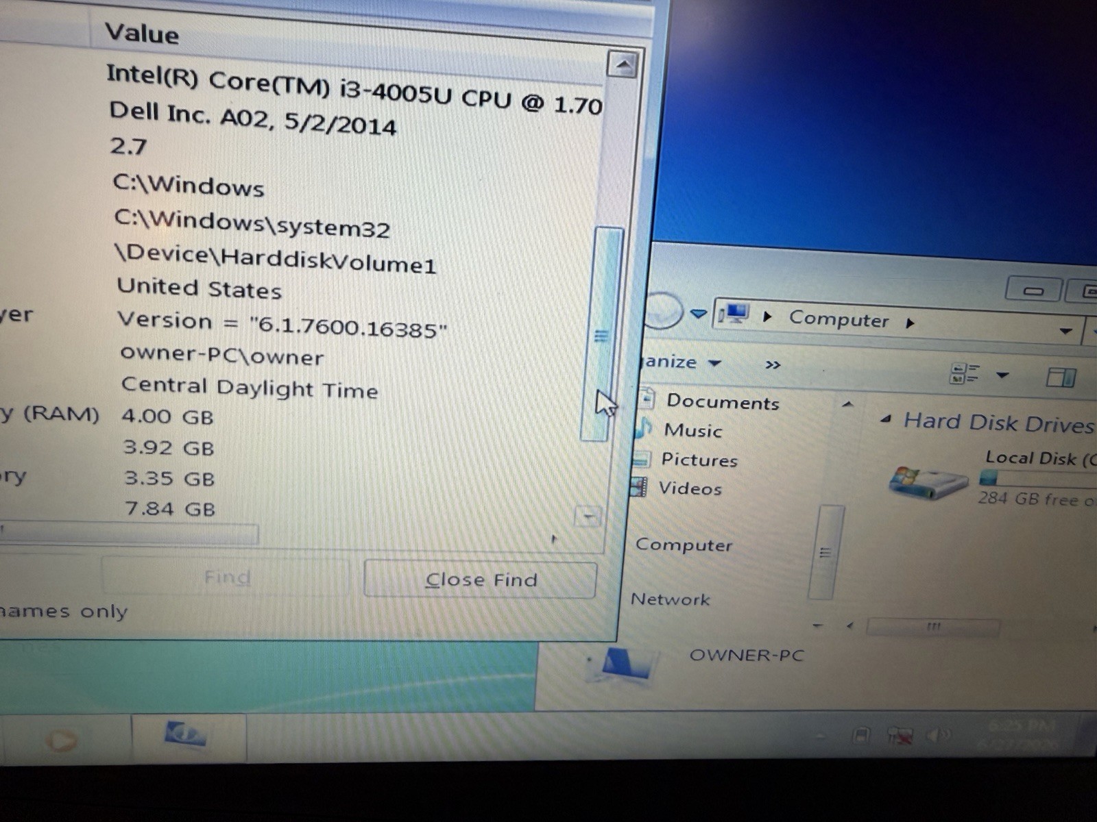 Dell Latitude BLUE Core i3-4005U 1.7GHz 13.3″ 4GB 320GB HD No Touch- Win 7