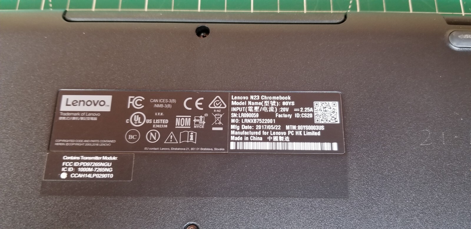 Lenovo N23 Chromebook 11.6″ Intel Celeron N3060 4 GB – 16 GB HDMI Webcam