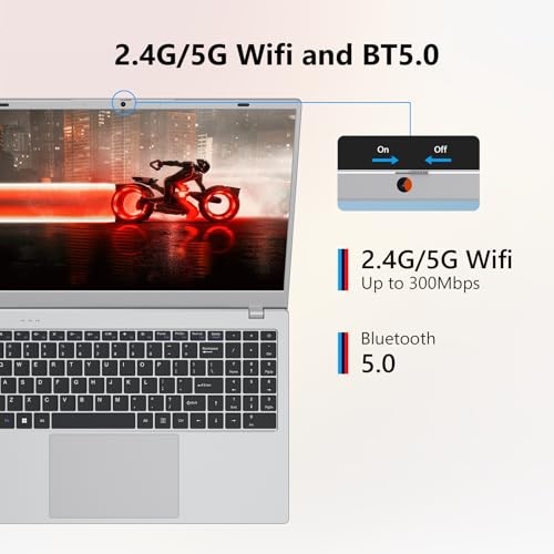 Laptop Computer, 15.6 inch Laptop with 1080P FHD IPS Display, 16GB RAM/512GB