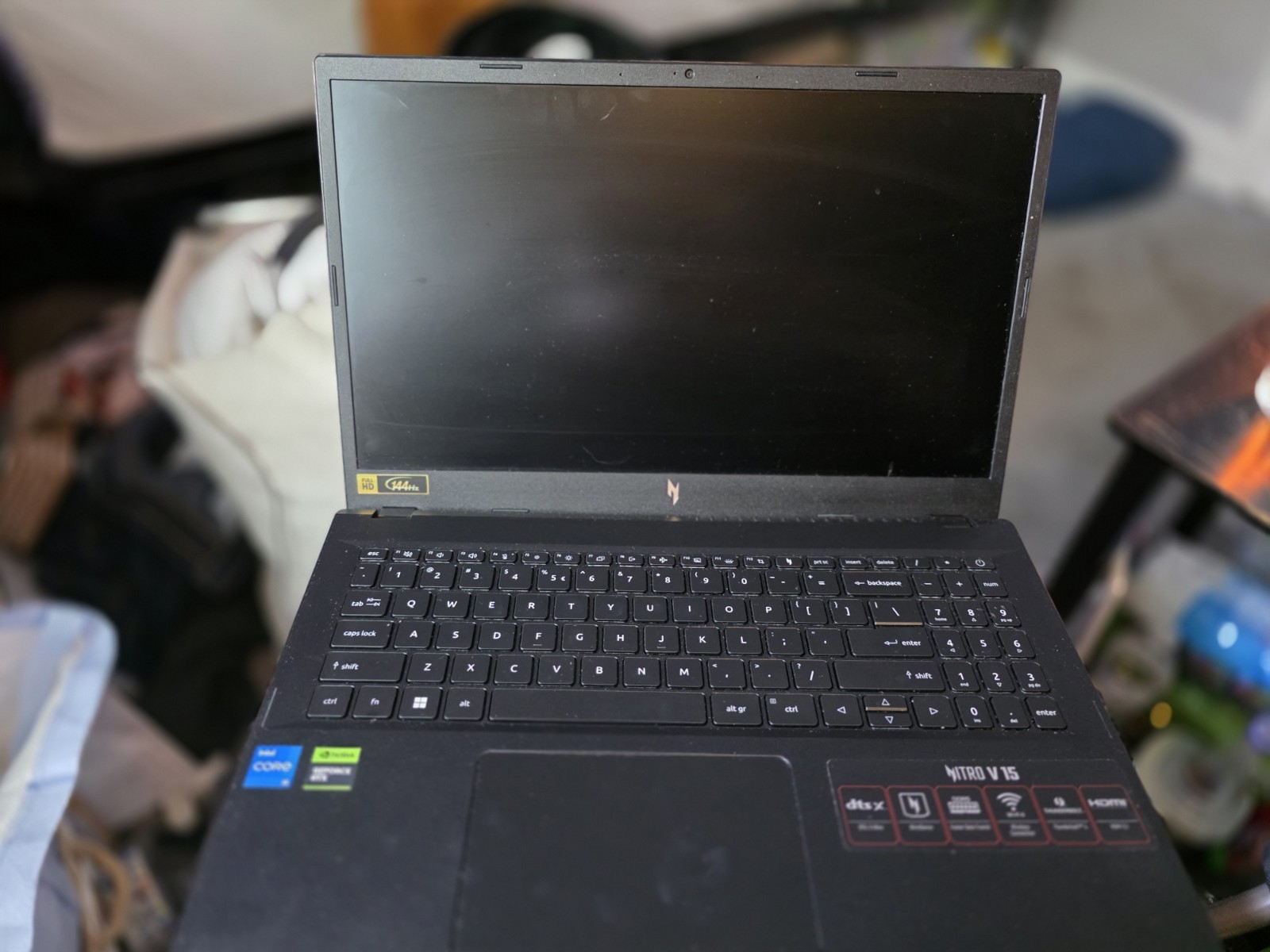 Acer Nitro V 15 15.6in Gaming Laptop Core i5 RTX, 144Hz, Win 11, Black