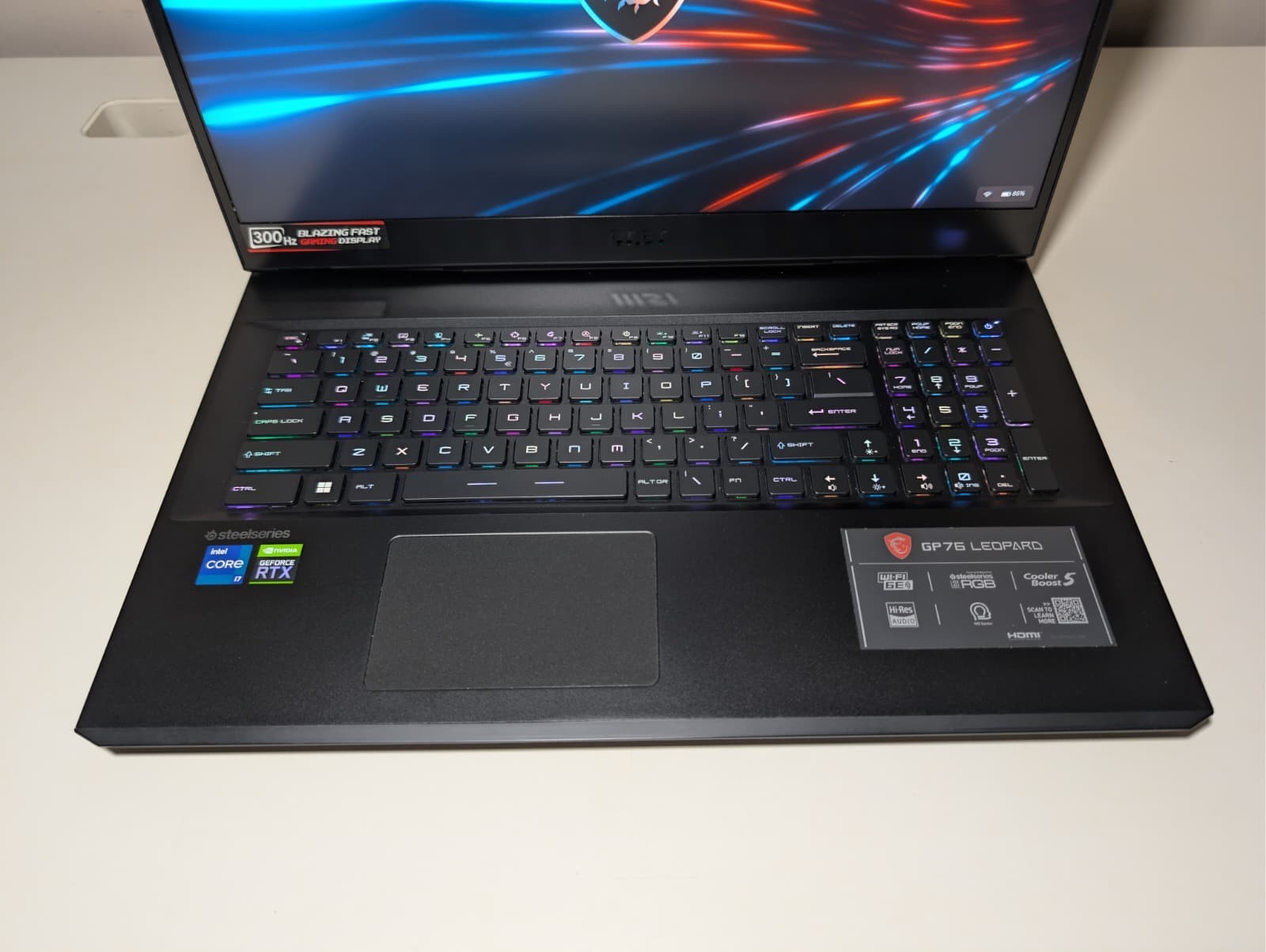 17″ MSI GP76 Leopard | i7 11th 32GB RAM 1TB SSD | FHD@300Hz RTX 3070 Backlit