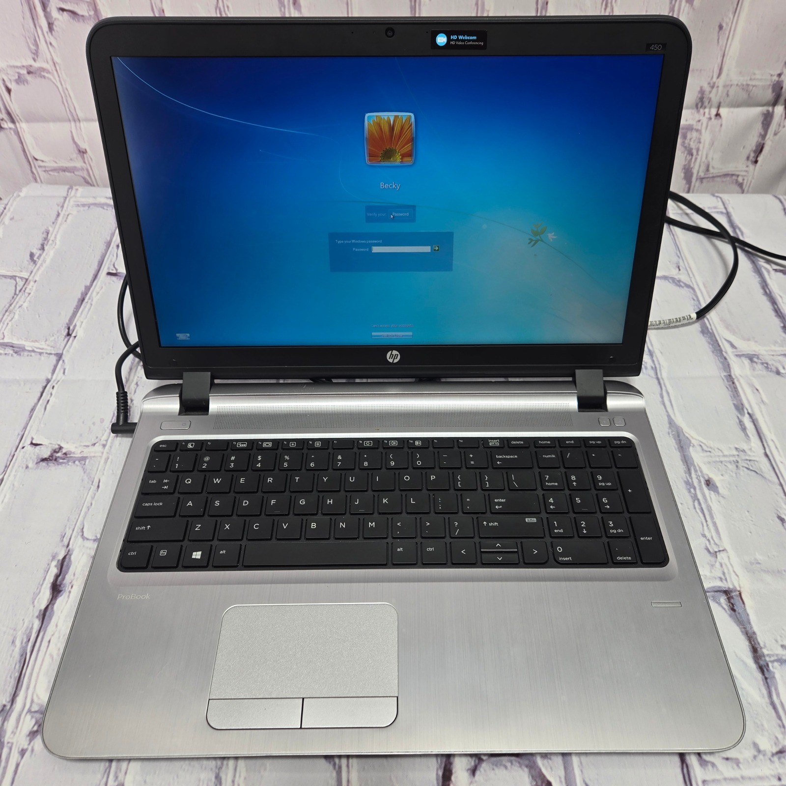 HP ProBook 450 G3 Laptop 2016 Silver Black Windows HD Webcam Notebook 15.6″