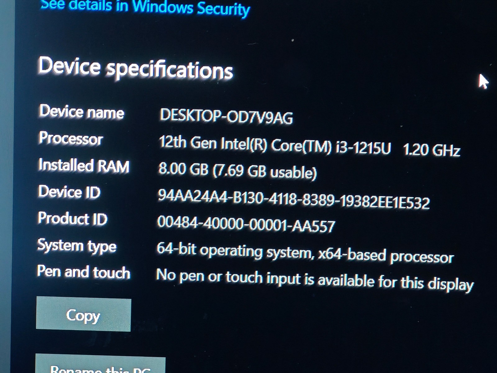 DELL Inspiron 15 3520 p112f – 256GB SSD, 8GB RAM, 12th gen Intel i3-1215u CPU