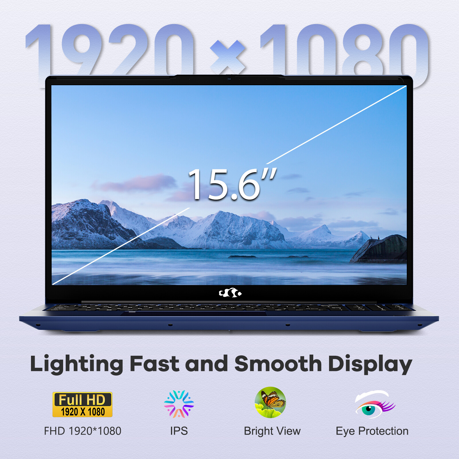 15.6 IPS FHD Laptop AMD Ryzen 5 6600H 6-Cores 660M GPU 16GB DDR5 RAM 512GB