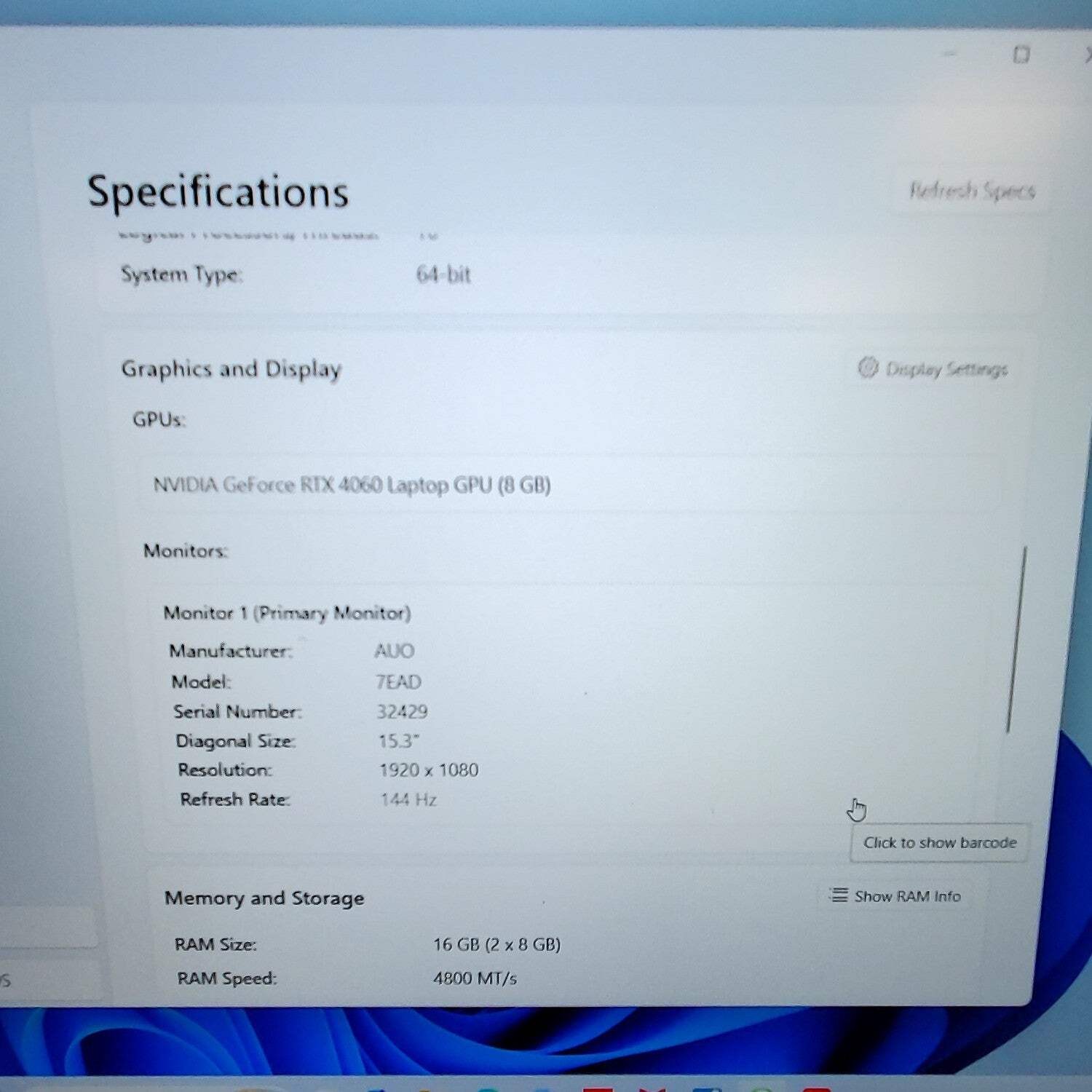 Lenovo LOQ 15 ARP9 15 Ryzen 7 7435HS 3.1GHz 512GB SSD READ