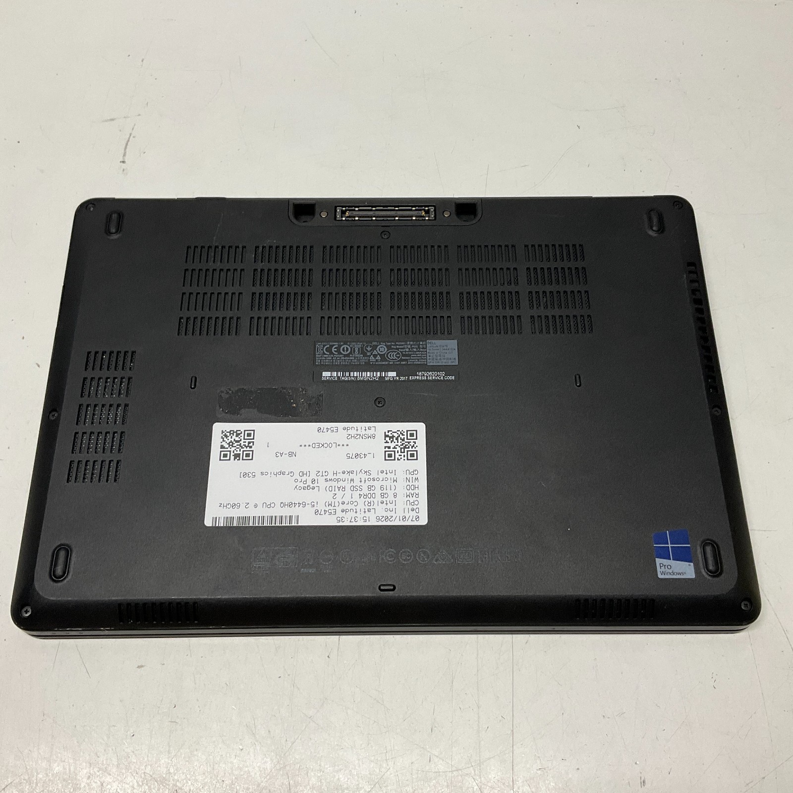 Dell Latitude E5470 14″ Laptop Intel i5-6440HQ 8GB RAM 128GB SSD Win 10 NO BATT