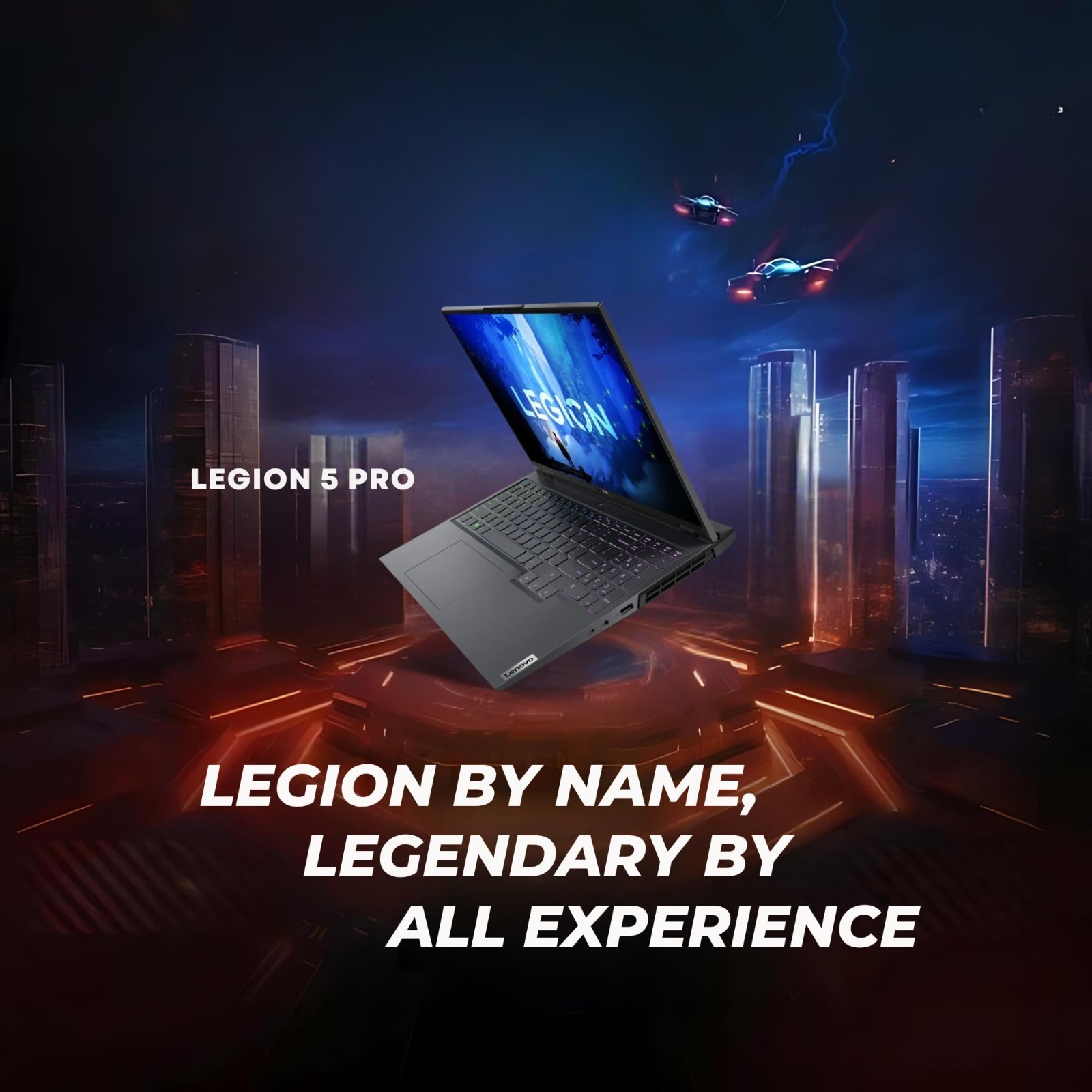 Lenovo Legion 5 Pro 16IAH7 (82S00003US) Gaming Laptop – Storm Gray