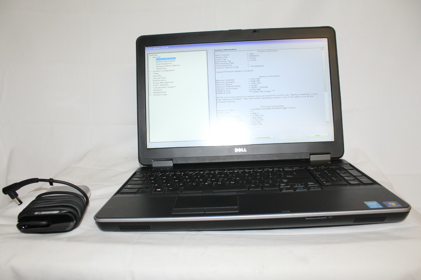 Dell Latitude E6540 15.6 inch (250GB, Intel Core i5 4th Gen.,2.70GHz, 8GB) WIN10
