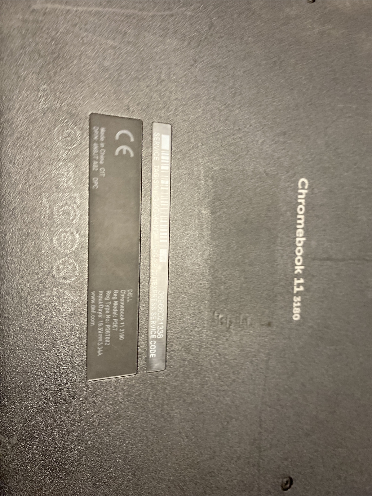 Dell Chromebook 11 3180 11.6″ P:n: 4n9jt A02 For parts Untested No Cable