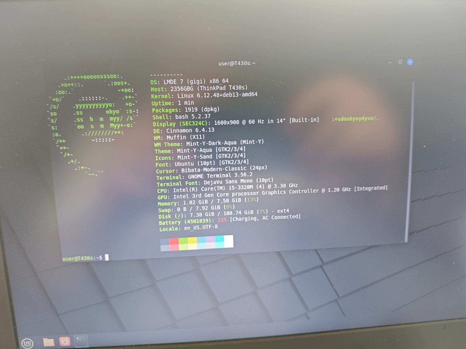Lenovo Thinkpad T430s Laptop – 128gb SSD, 8gb RAM, Linux