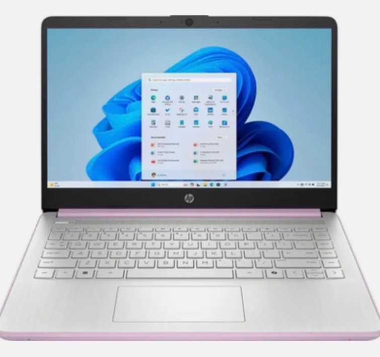 HP 14” HD Laptop, Intel Processor N150, 4GB RAM, 128GB UFS, Honey LavenderHP
