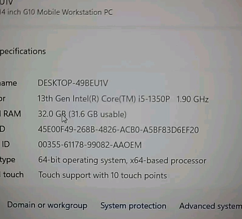 HP ZBook FireFly 14 G10 Workstation Intel i5-1350P 32GB 512GB SSD Wolf W11P