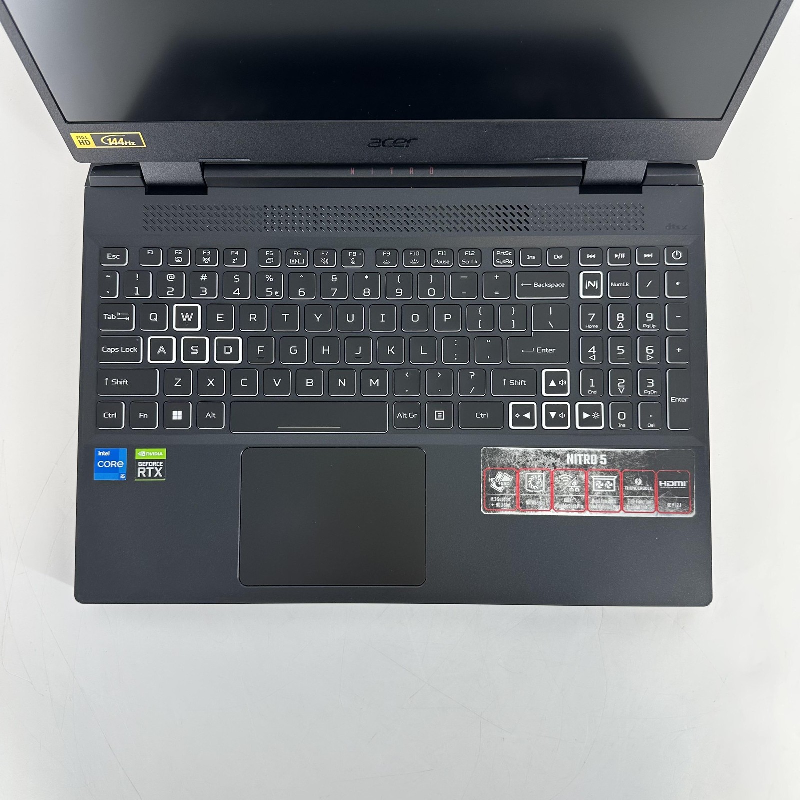 Acer Nitro 5 15.6 144Hz FHD 2022 3.1 GHz i5-12500H 32GB 512GB RTX 3050 Ti Good