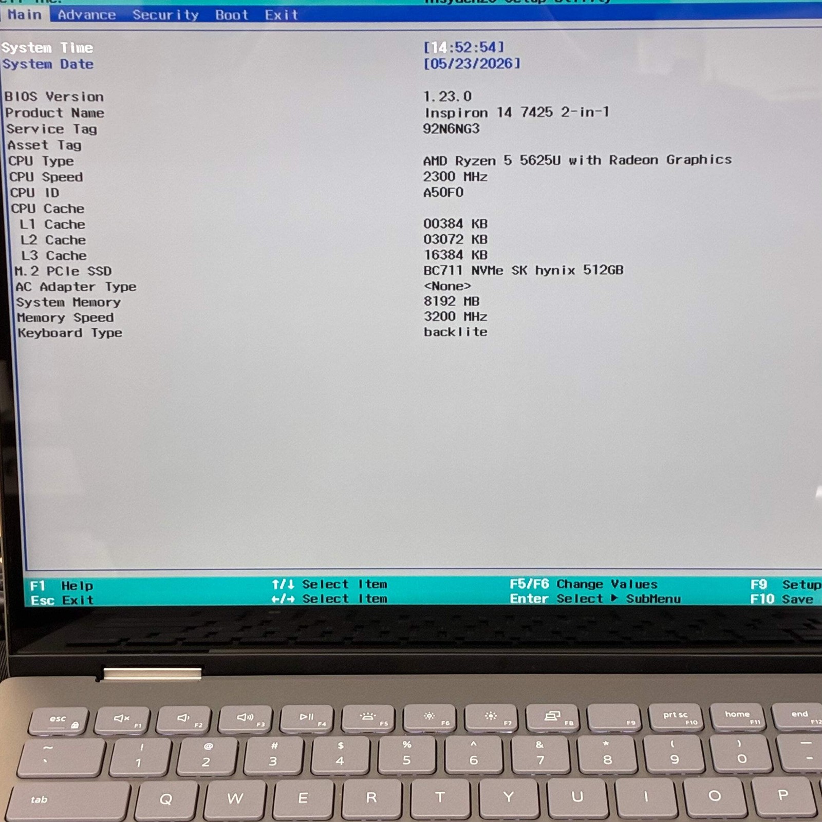 HP Inspiron 14 7425 2 in 1 8GB 512GB Silver