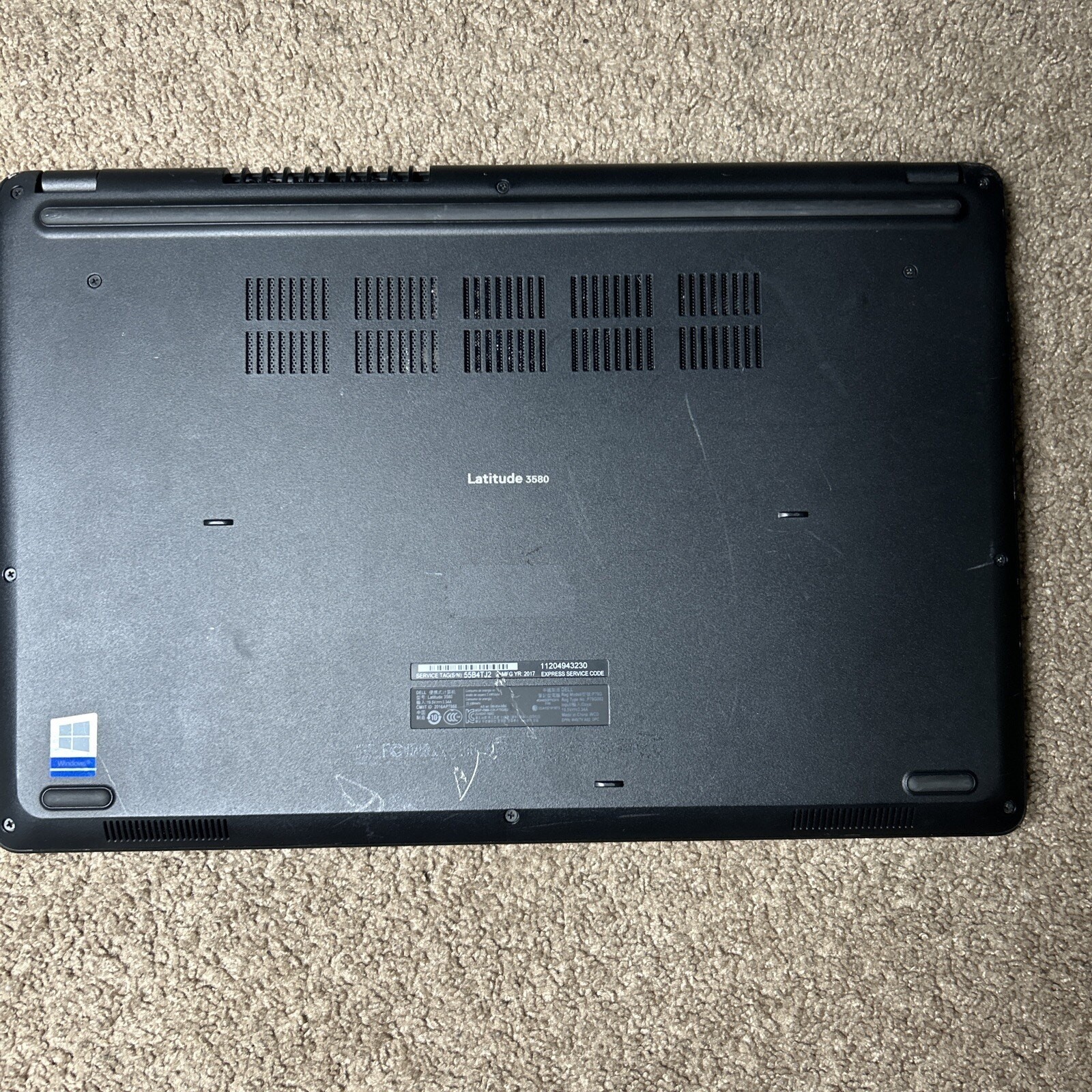 DELL LATITUDE 3580 Laptop w/Core i3-7100U 2.40 GHZ + 8 GB