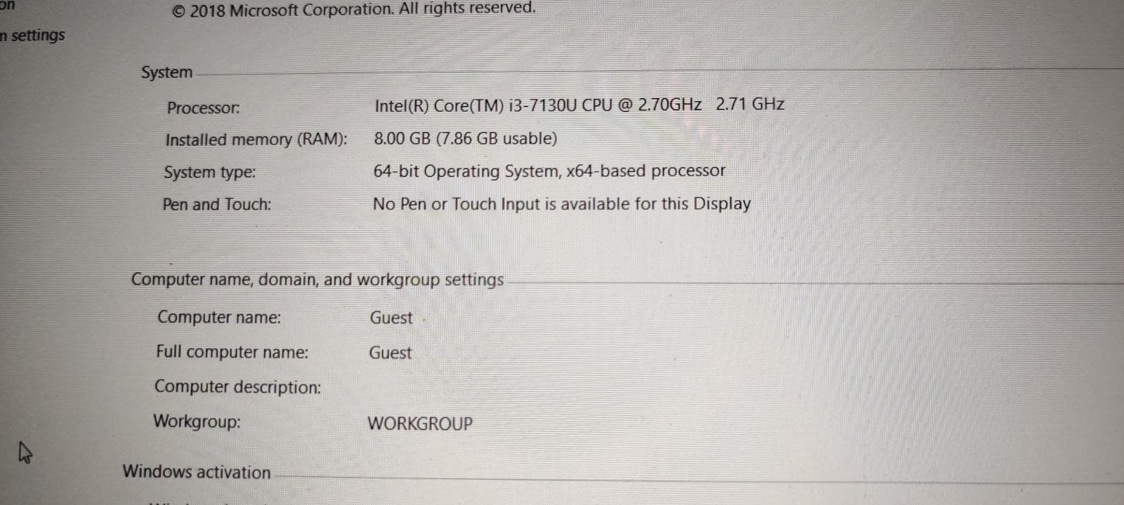 Dell Latitude 5420 Rugged 14″ i3-7130U 2.70 GHz 8 GB RAM