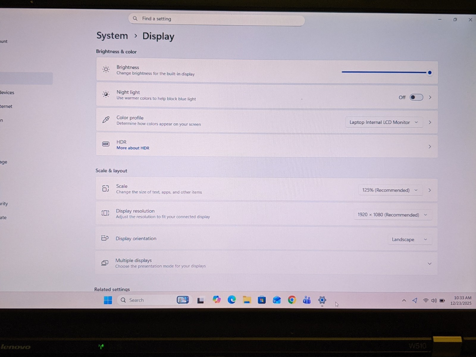 Lenovo ThinkPad W510 15.6″ Intel Core i7-720QM 1.60GHz 16GB RAM 256GB SSD Win11