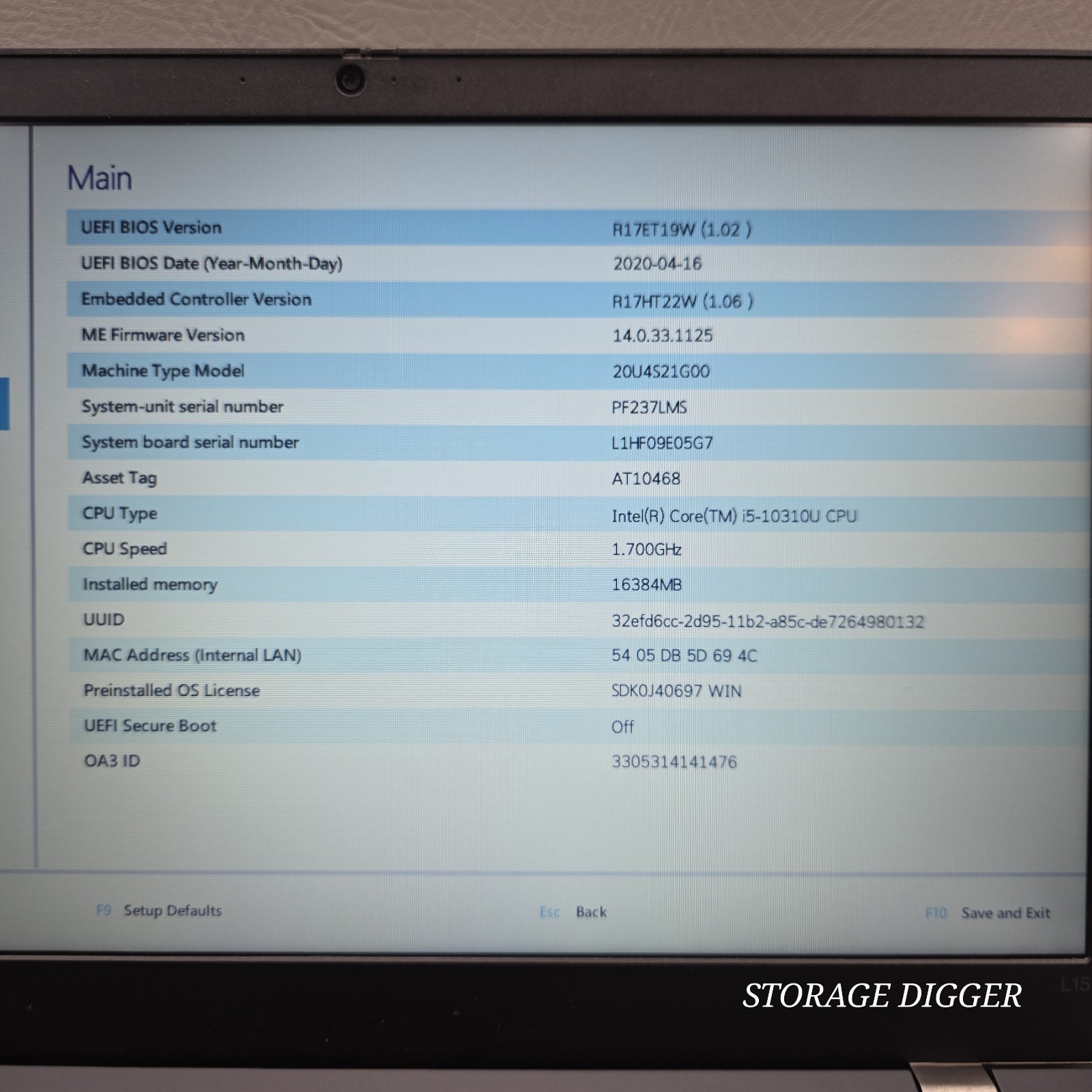 Lenovo ThinkPad L15 Gen 1 Intel Core i5 10th Gen 15.6″ Win11 Pro COMPANY LOCKED