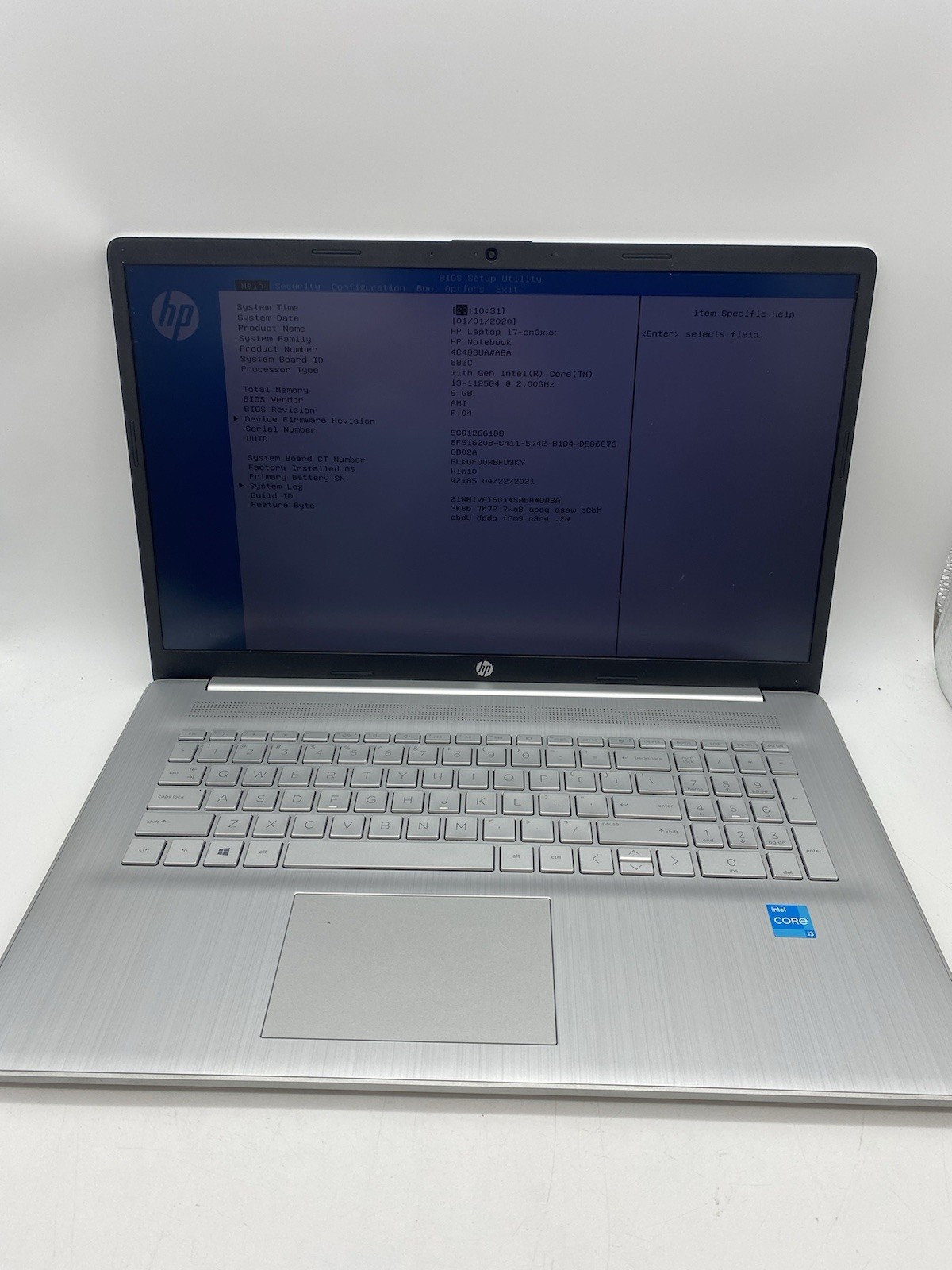 HP 17-cn0173st 17t Laptop PC 17.3″ 1080P i3 8GB NO SSD NO OS READ!! (L7)