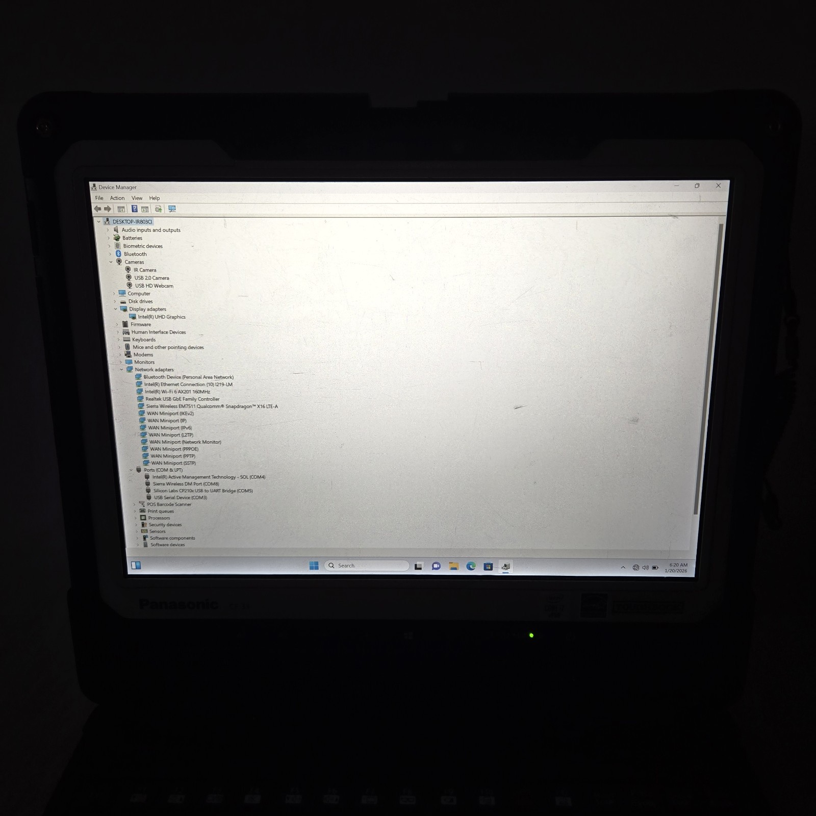 Panasonic Toughbook CF-33 i7-10810U 1.10GHz 512GB SSD 32GB Ram 4G GPS | Grade B-