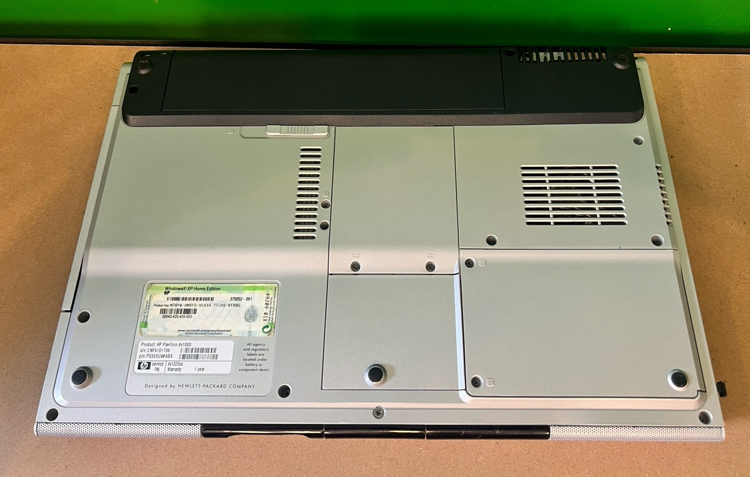 HP Pavilion Dv1000 Widescreen Laptop Computer With Carrying Case UNTESTED AS IS