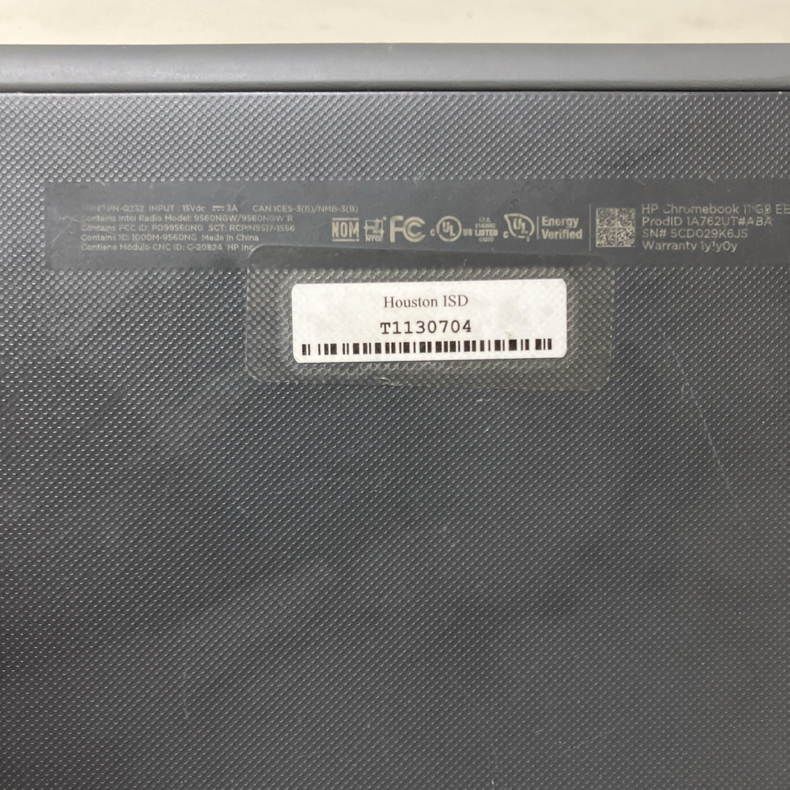 HP Chromebook 11.6” 11 GB EE 1A7662UT For Parts & Repair Only
