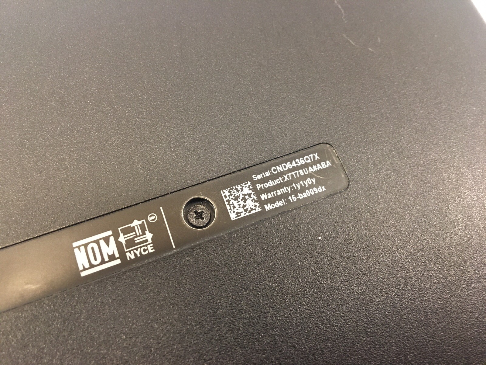HP 15-BA009dx Laptop | AMD A6-7310 R4 2.00ghz | 4GB | No HDD/OS – Boots to Bios