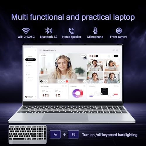 Laptop Computer 2026,15.6 inch Laptop Core i5-7Y54 Processor, Win 11 Pro