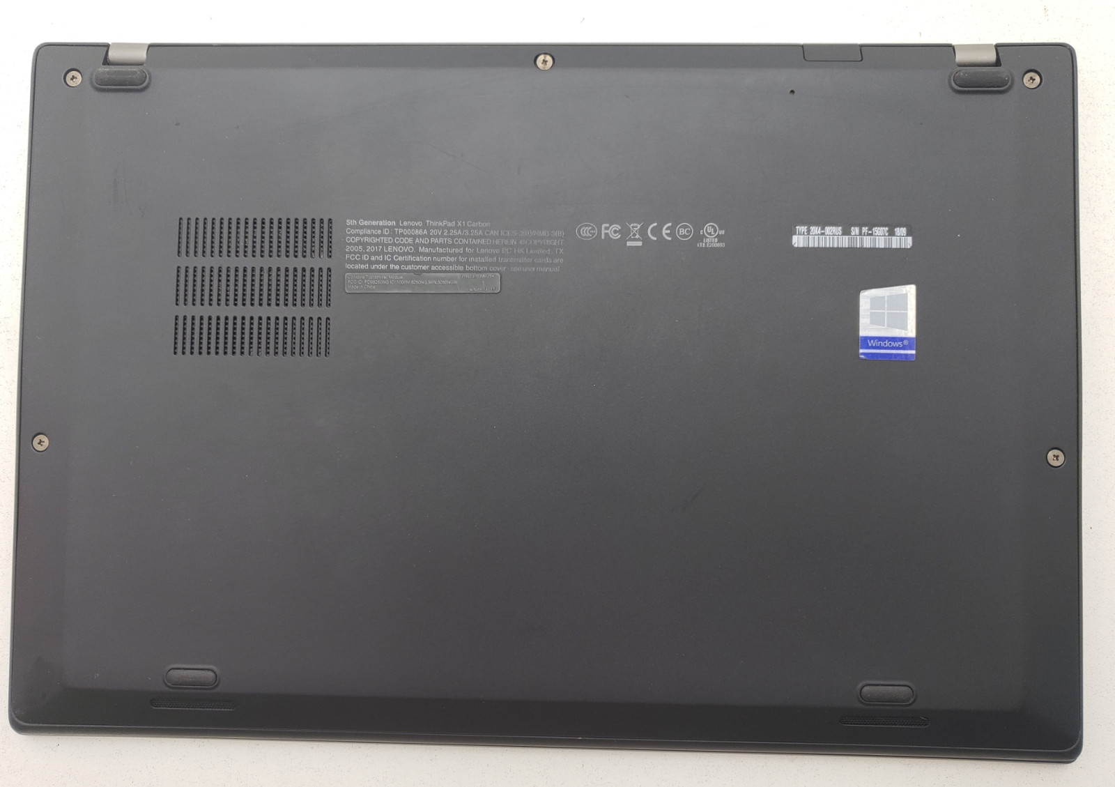Lenovo ThinkPad X1 Carbon Gen 5th i7-6500U 8GB 128GB SSD 14″ FHD Win11 Laptop PC