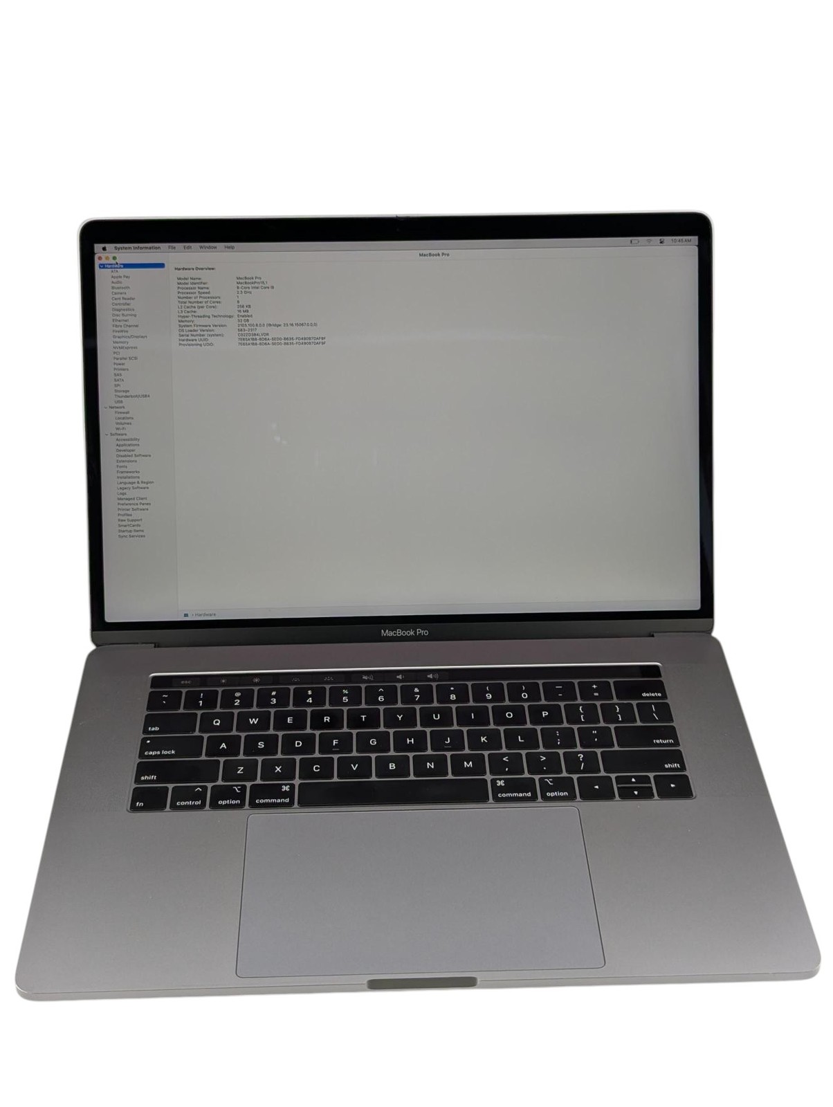Apple MacBook Pro A1990 2019 i9 2.30GHz 32GB RAM 512GB SSD- Read Description