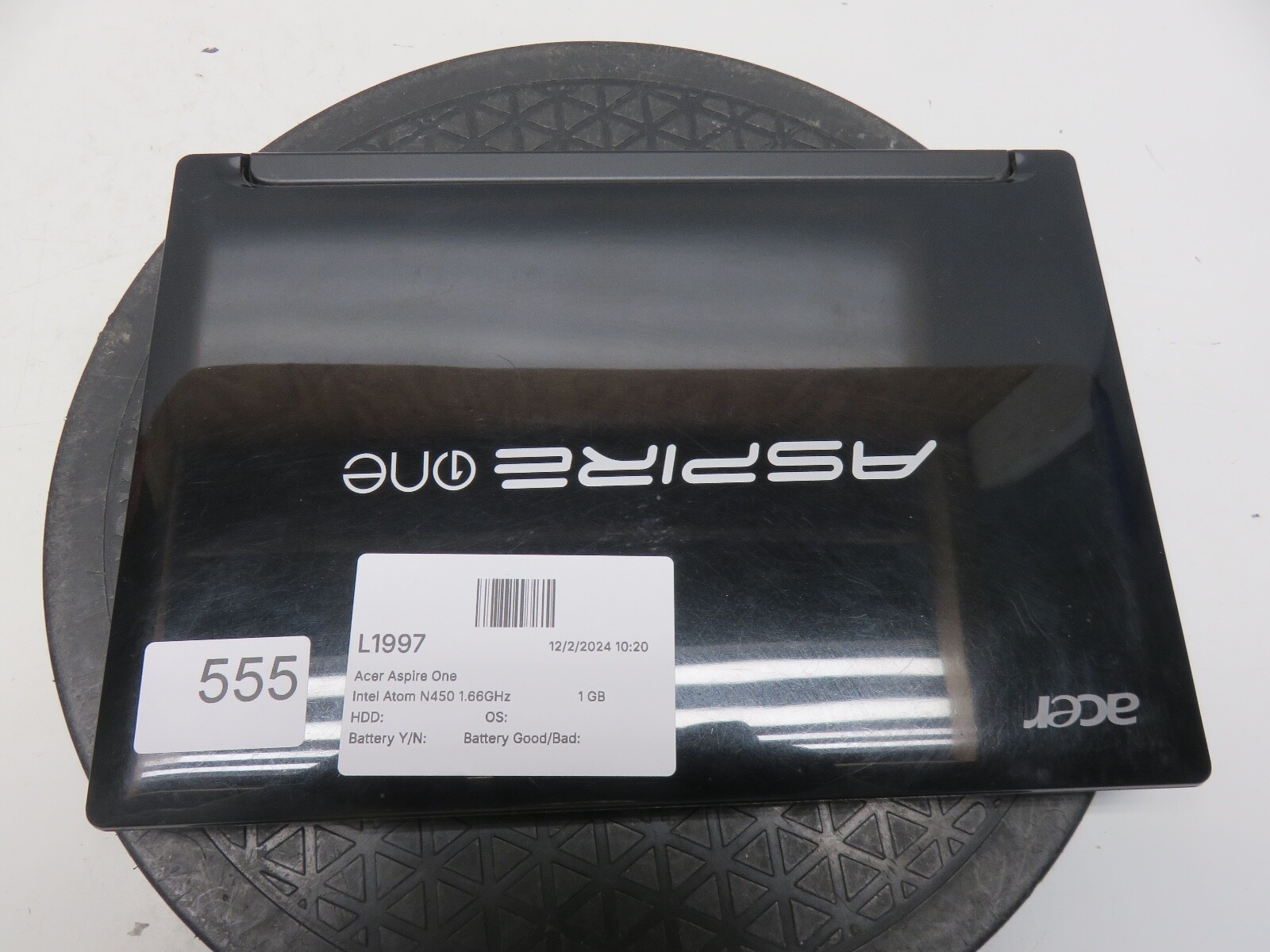 Acer Aspire One Intel Atom N450 1.66GHz 1 GB NO HDD No Batt – READ