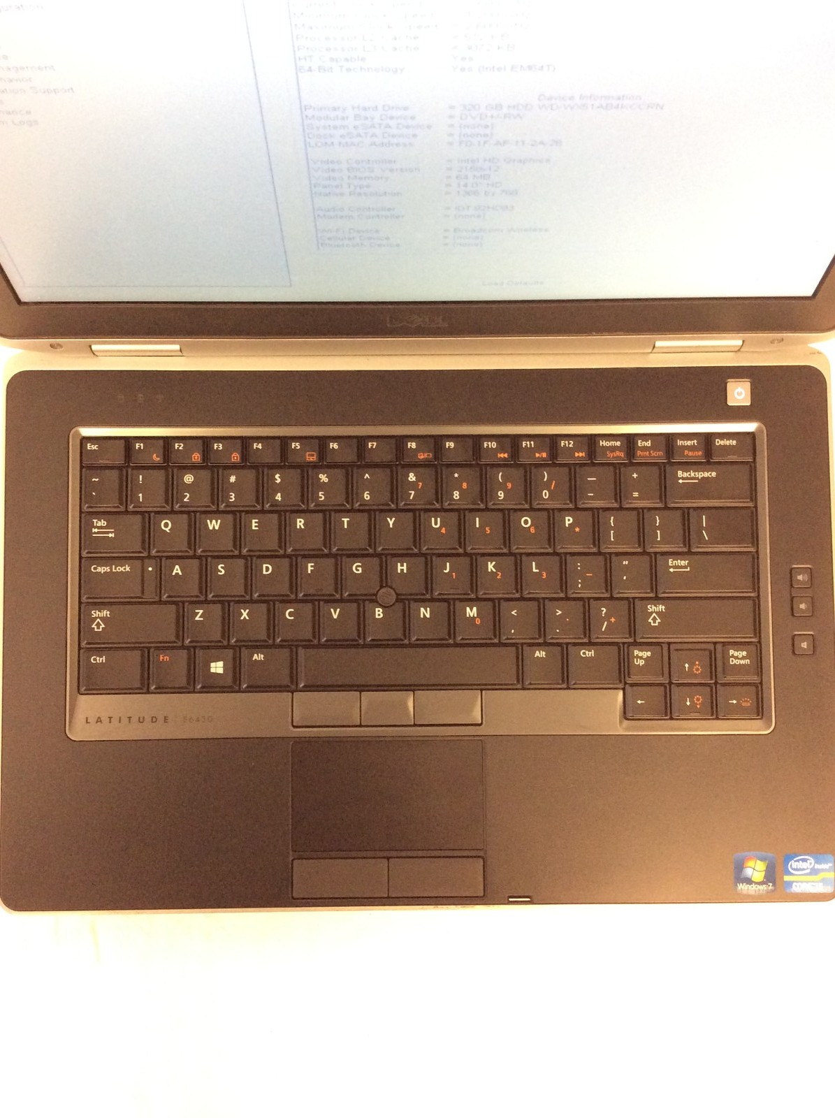 Dell Latitude E6430 14″ Laptop i5-3230M 2.60Ghz w/320GB HD, 8Gb Ram, No Battery
