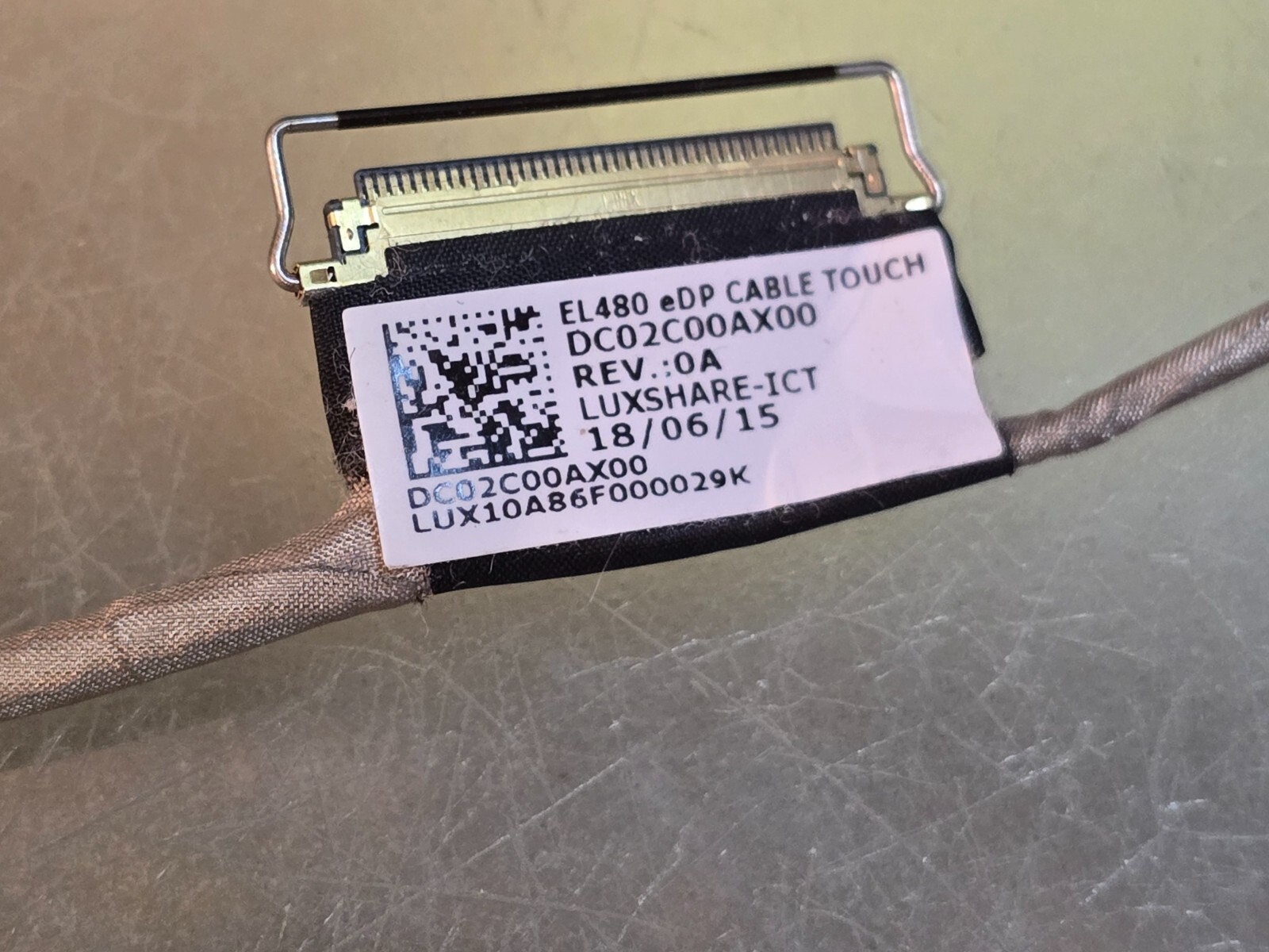 LENOVO L480 FLAT LVDS 30PIN VIDEO CABLE DC02C00AX00 EDP