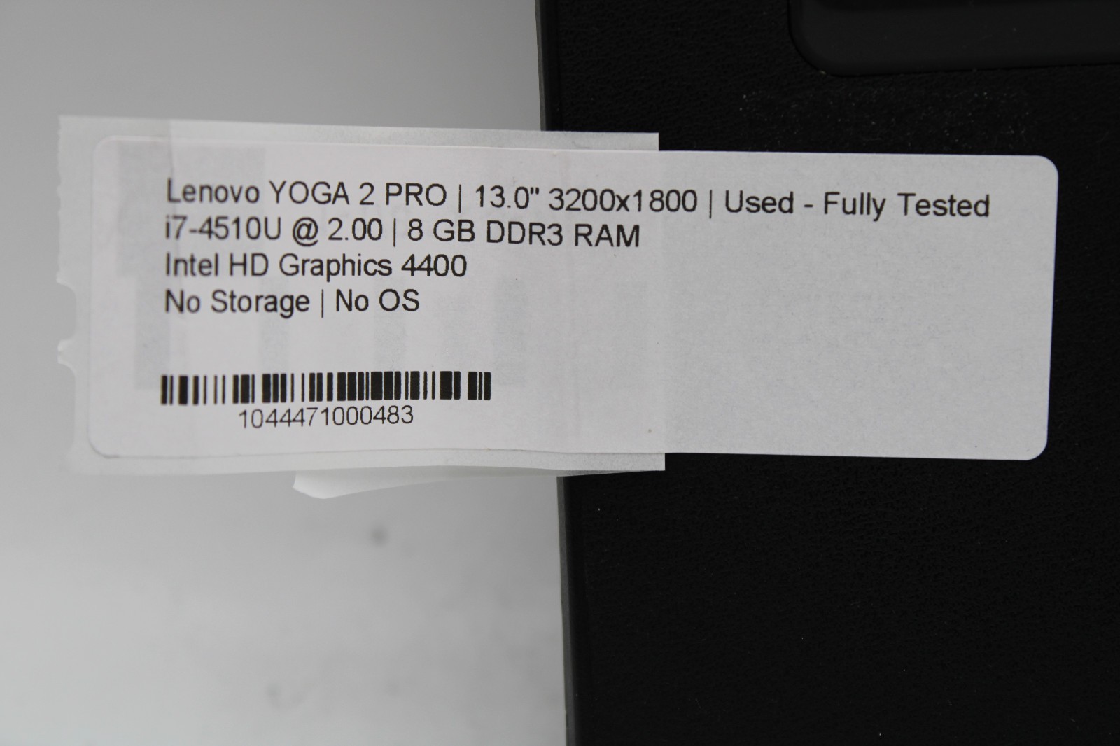 Lenovo Yoga 2 Pro Touch 13″ i7-4510U @ 2.00 GHz 8GB RAM No SSD No OS