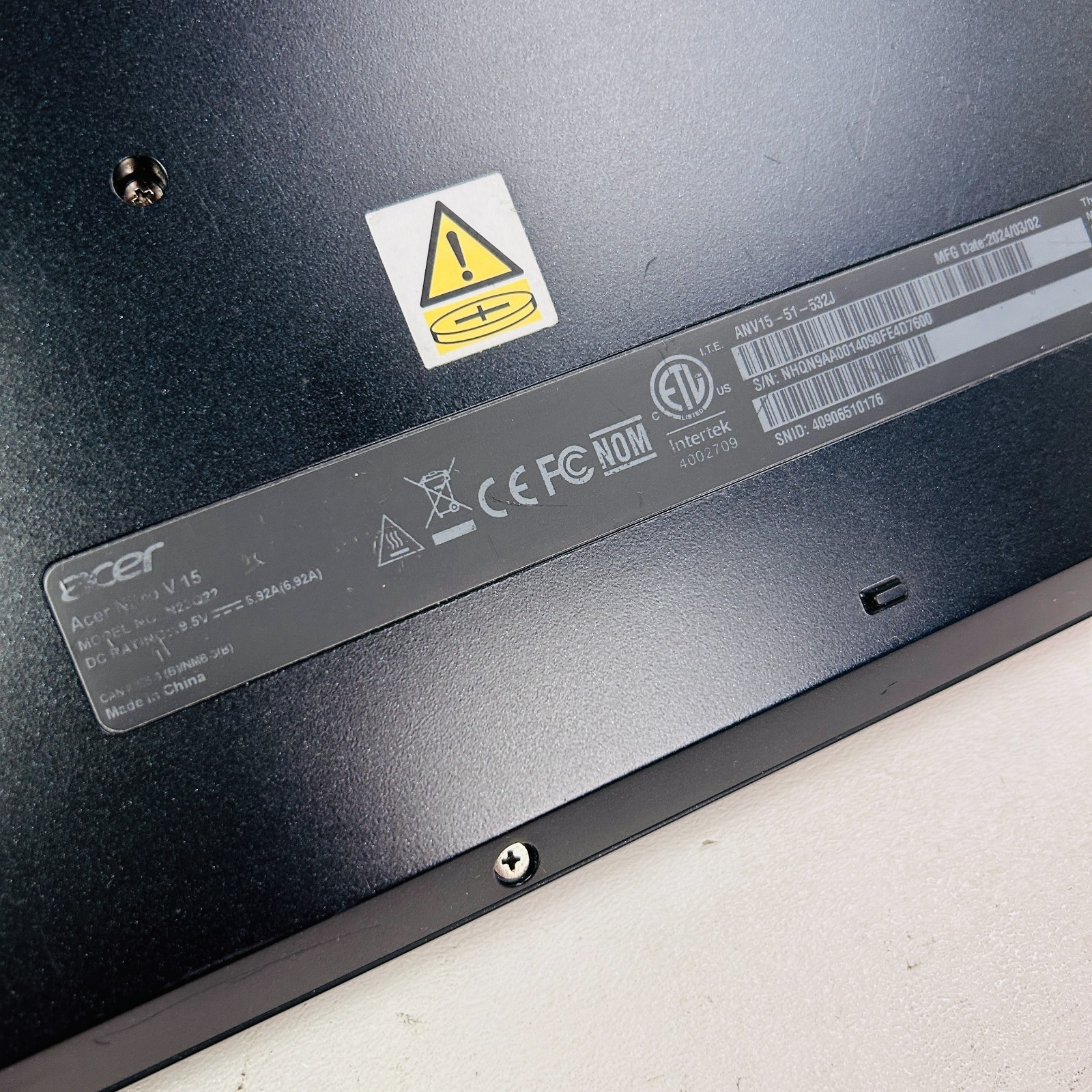 READ Acer Nitro V 15 ANV15-51-532J 15.6 Gaming Notebook FHD i5-13420H 8/512 GB